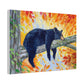 Bear Cozy Autumn | Matte Canvas, Stretched