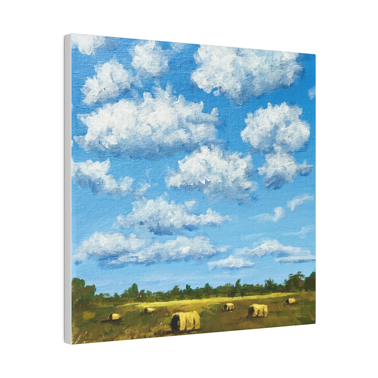 Cottonball Clouds | Matte Canvas, Stretched