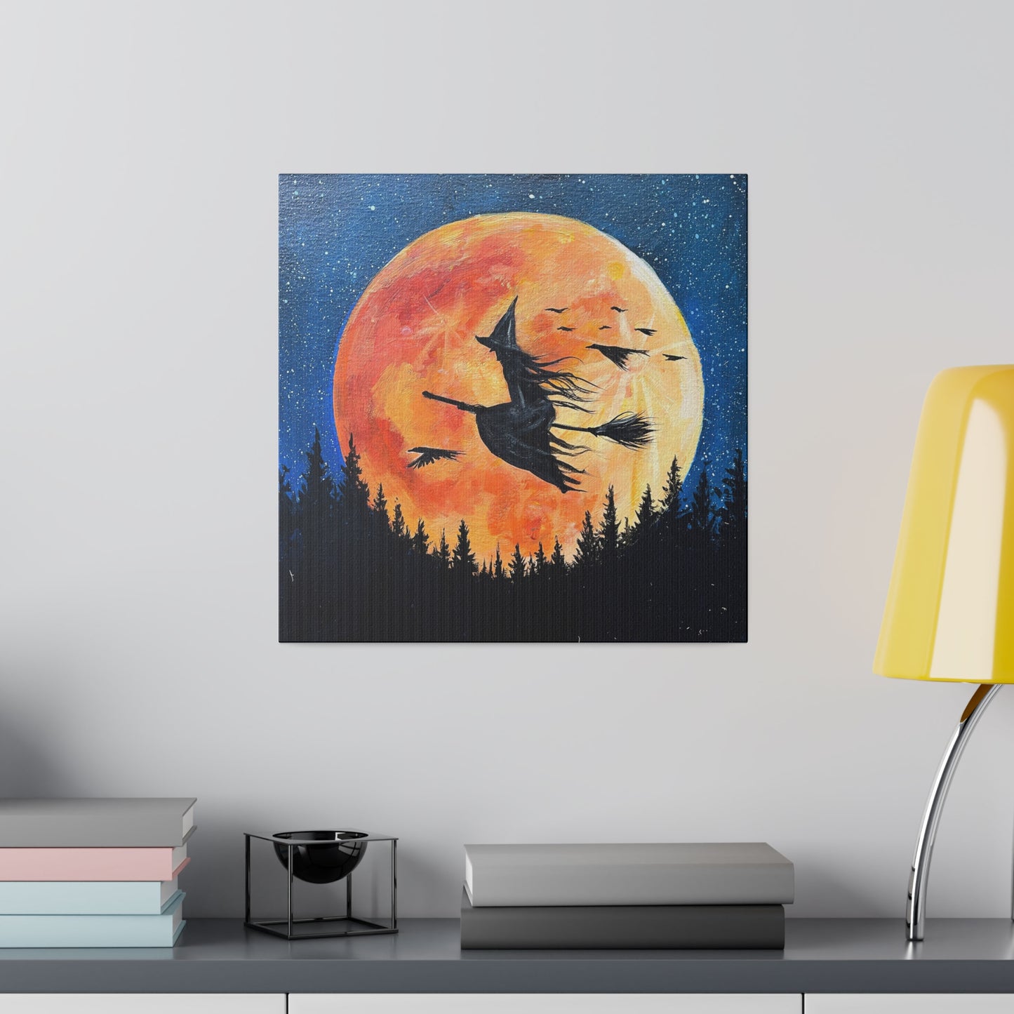 Harvest Moon Witch | Matte Canvas, Stretched