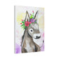 Farmyard Friends - Donkey | Matte Canvas, Stretched