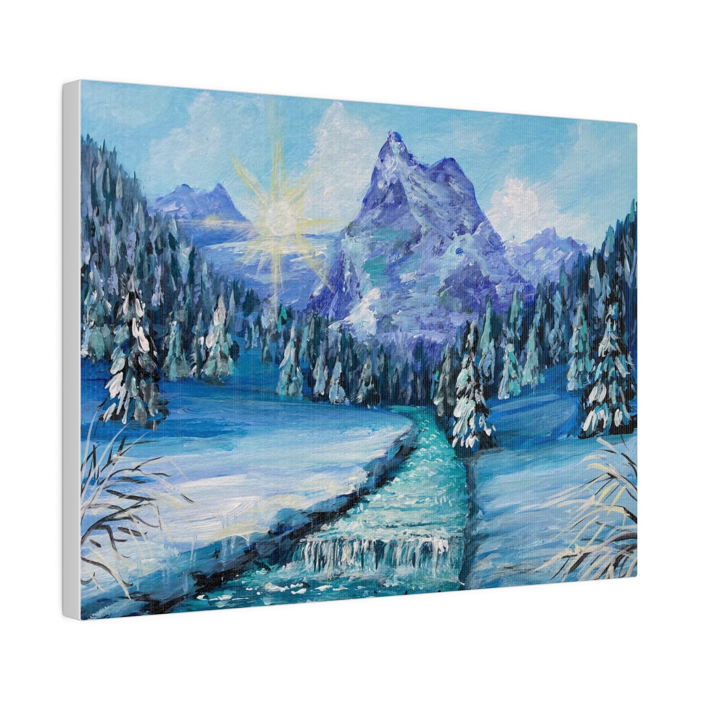 Swiss Alps | Matte Canvas, Stretched