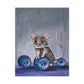 Blueberry Mouse | Matte Canvas, Stretched