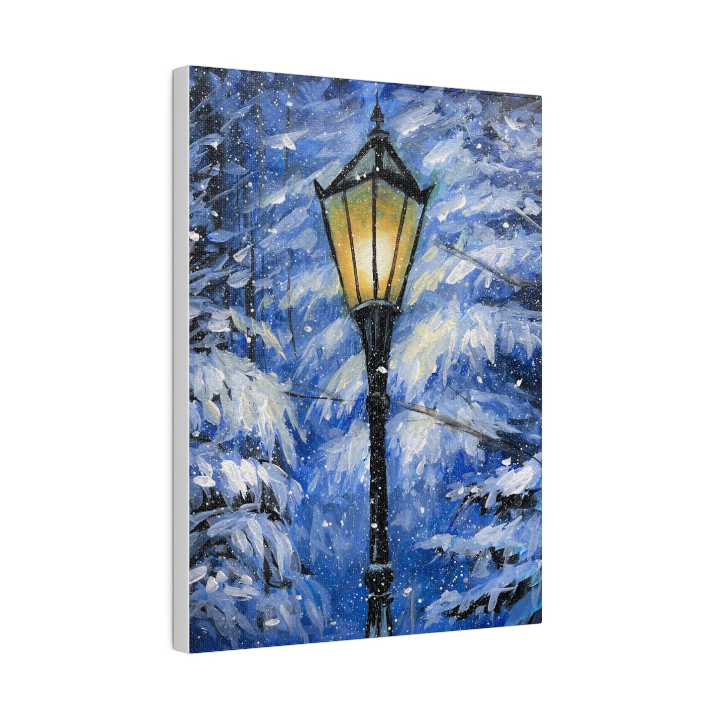 Winter Lamp Post | Matte Canvas, Stretched