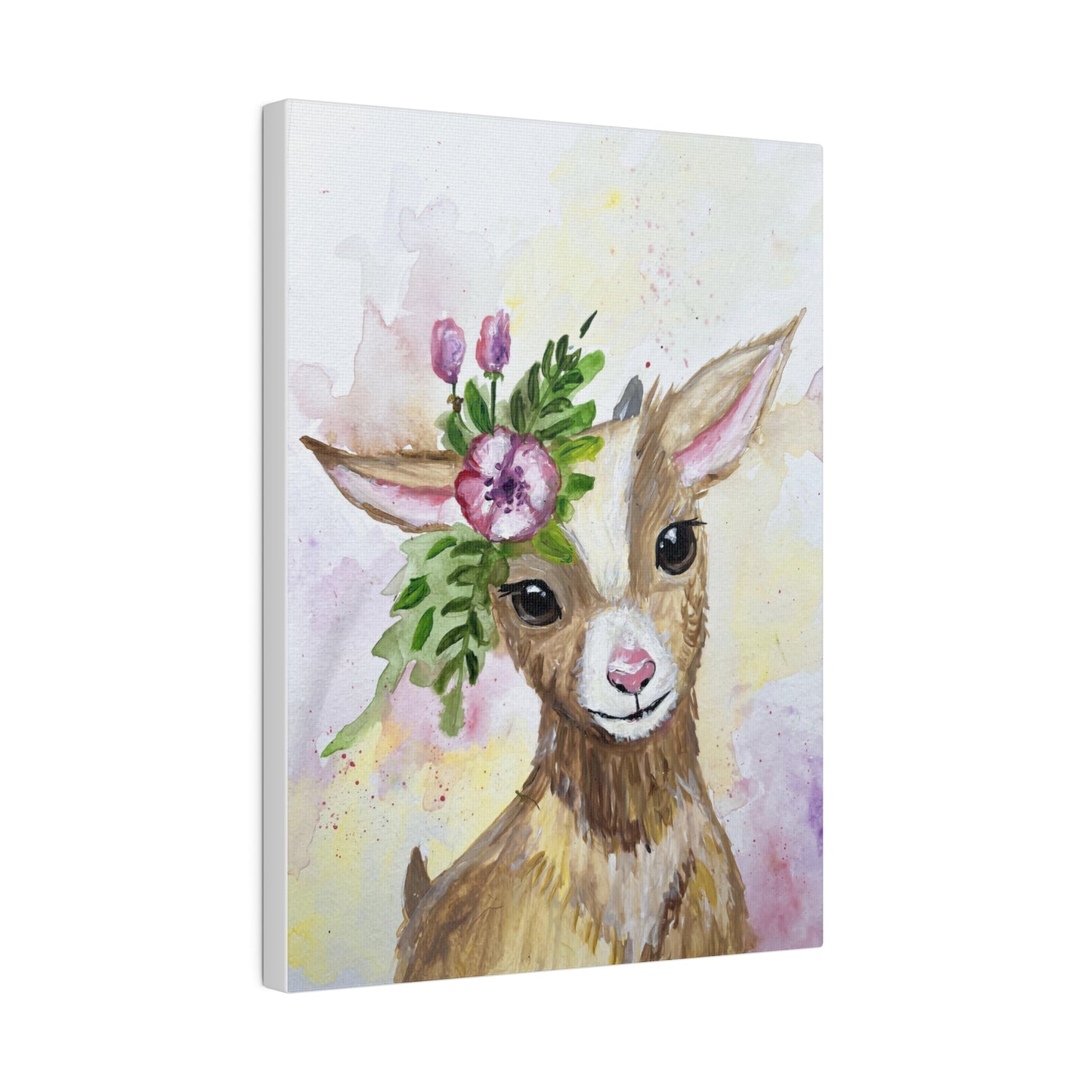Farmyard Friends - Goat | Matte Canvas, Stretched