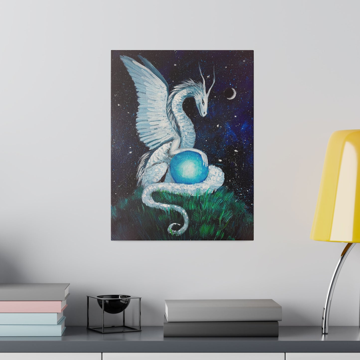 Moon Dragon | Matte Canvas, Stretched