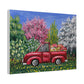 Spring Truck | Matte Canvas, Stretched