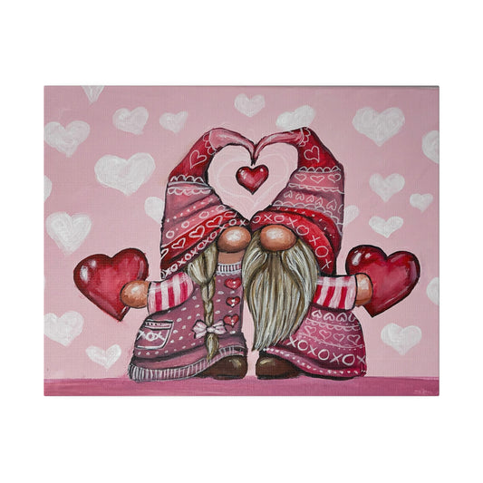 V-Day Gnomes | Matte Canvas, Stretched