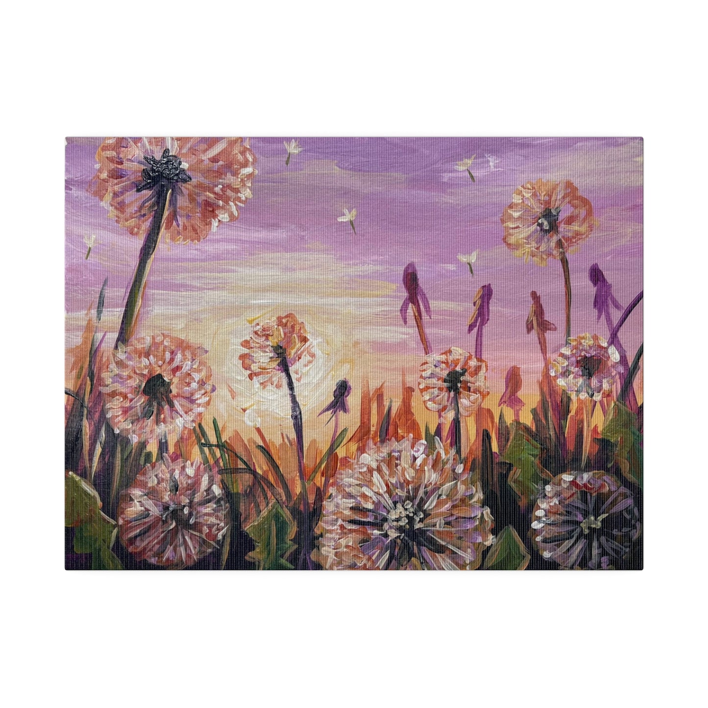 Dandelion Field | Matte Canvas, Stretched