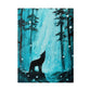 Moonlit Wolf | Matte Canvas, Stretched
