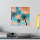 Tropical Sherbert Clouds | Matte Canvas, Stretched