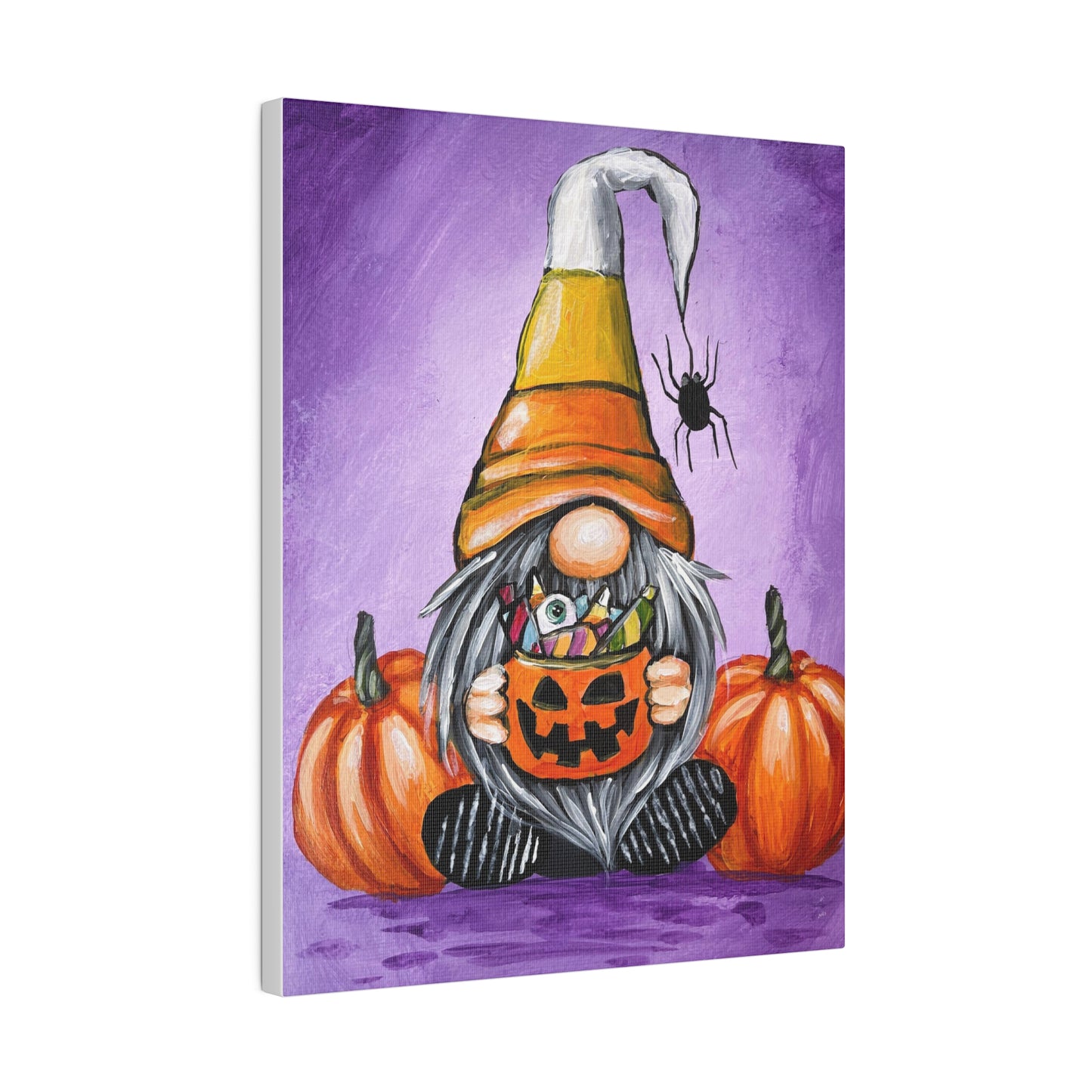 Candy Corn Gnome | Matte Canvas, Stretched