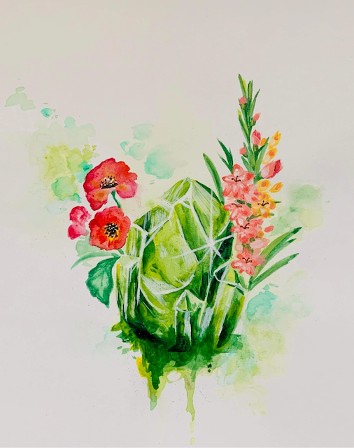 August Birthstone - Peridot Gladiolus