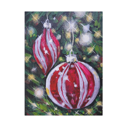 Sparkling Ornaments | Matte Canvas, Stretched