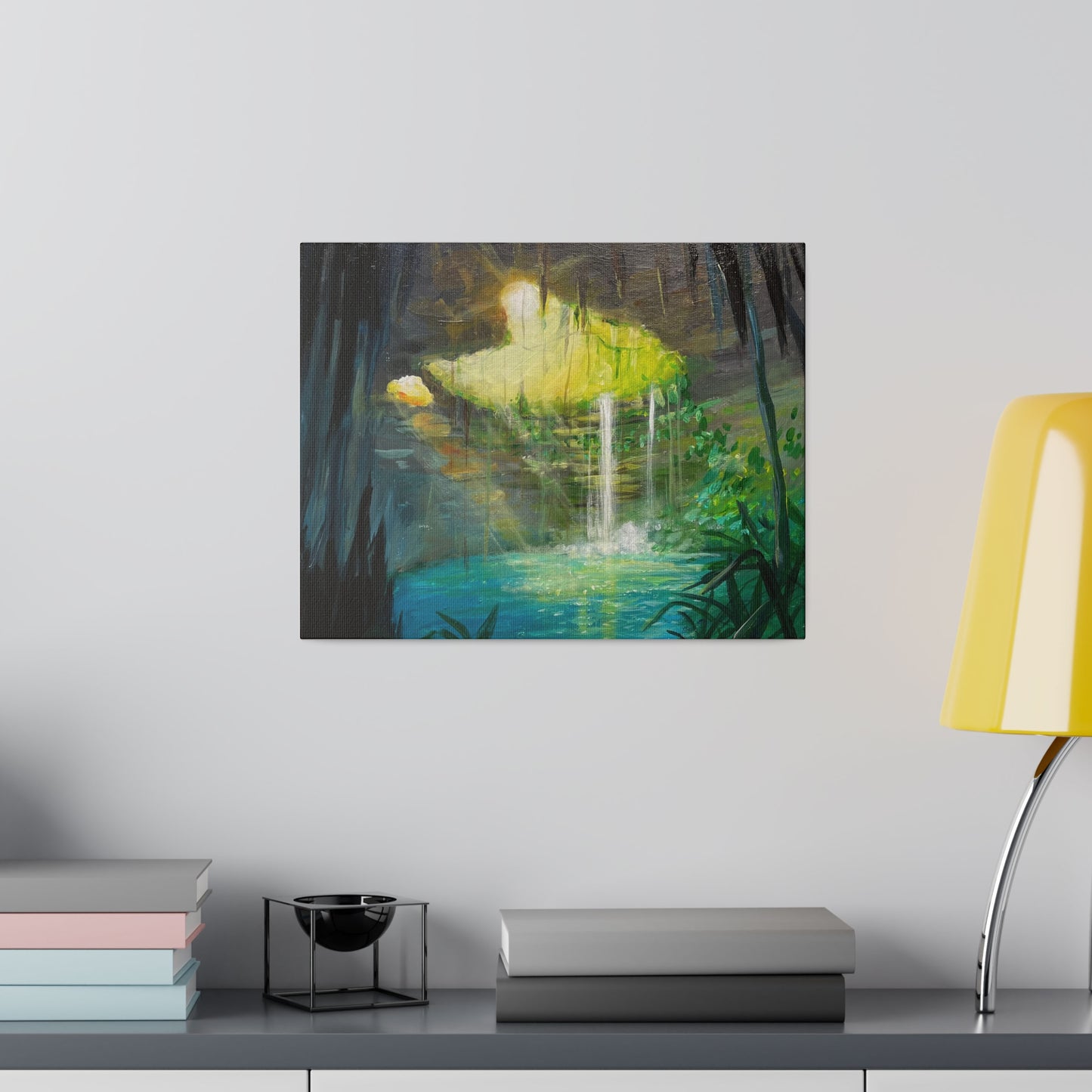 Secluded Cave | Matte Canvas, Stretched