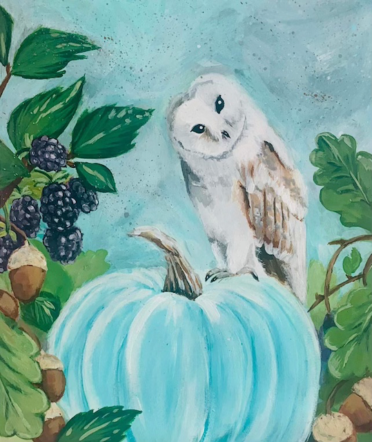 Barn Owl Blue