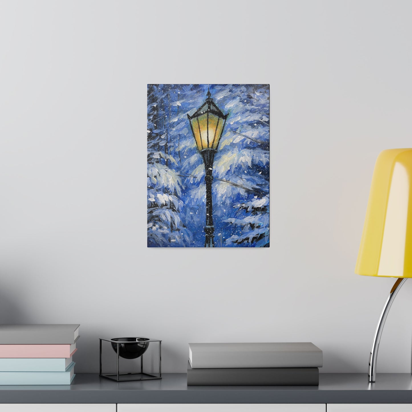 Winter Lamp Post | Matte Canvas, Stretched