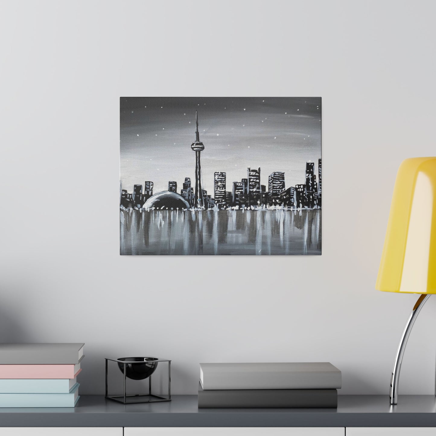 Black and White Toronto | Matte Canvas, Stretched