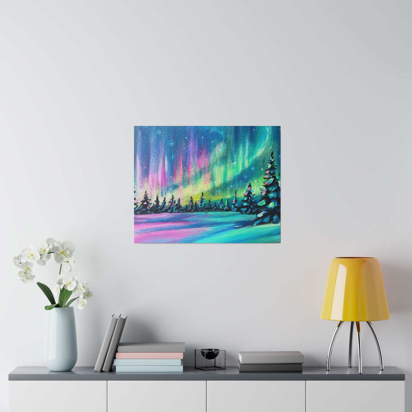 Iridescent Aurora | Matte Canvas, Stretched