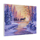 Winter Sleigh Ride | Matte Canvas, Stretched