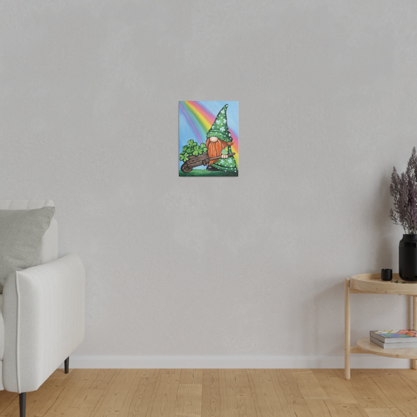 Shamrock Gnome | Matte Canvas, Stretched