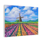 Netherlands Tulip Fields | Matte Canvas, Stretched