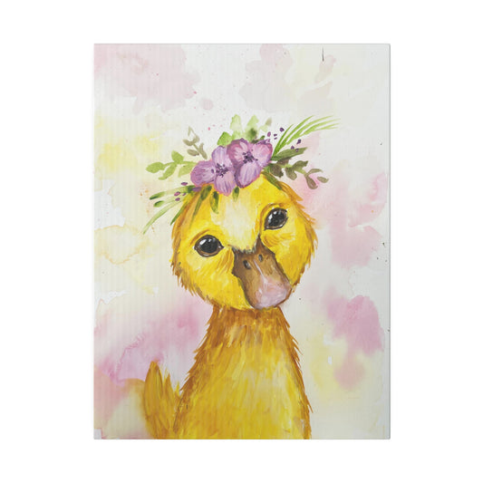 Farmyard Friends - Duck | Matte Canvas, Stretched