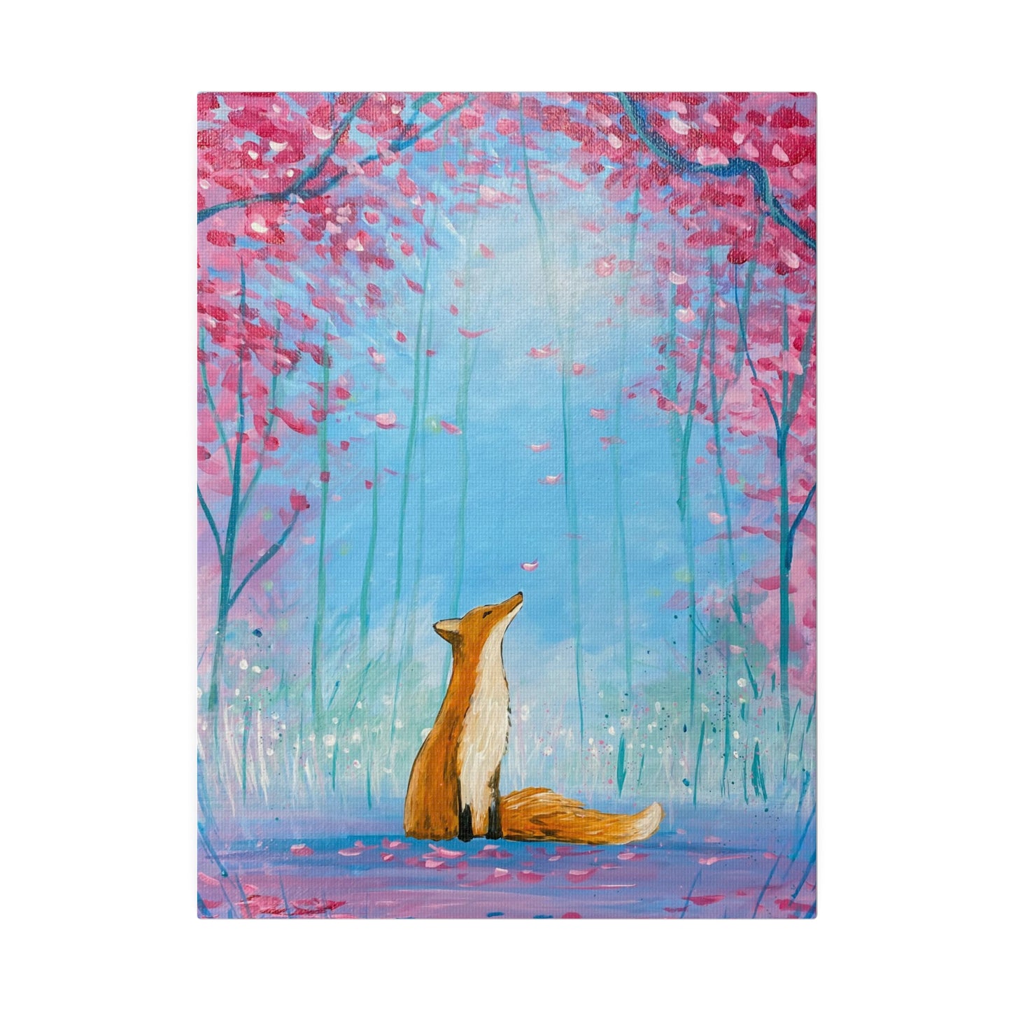 Spring Fox | Matte Canvas, Stretched