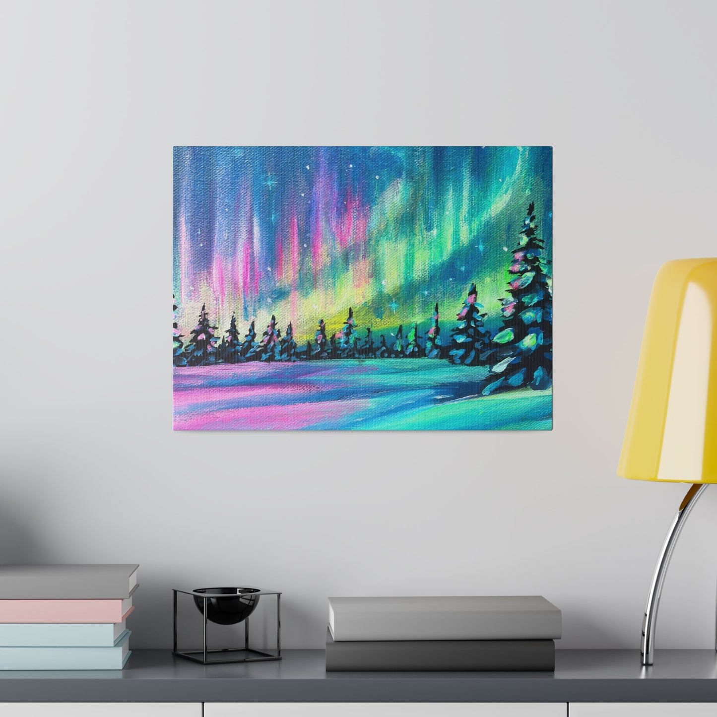Iridescent Aurora | Matte Canvas, Stretched