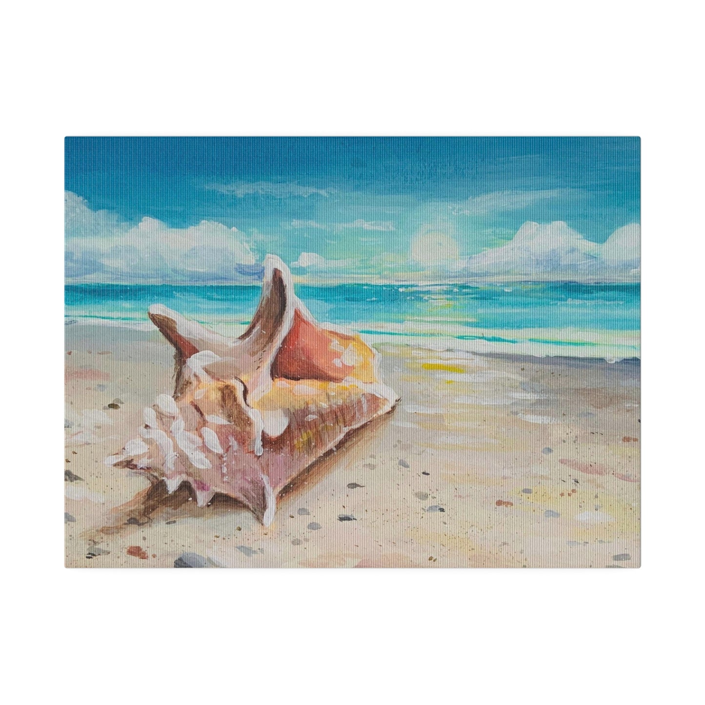 Shoreside Seaside | Matte Canvas, Stretched